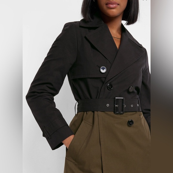 Express Jackets & Blazers - Express Colorblock Small Nylon trench coat new